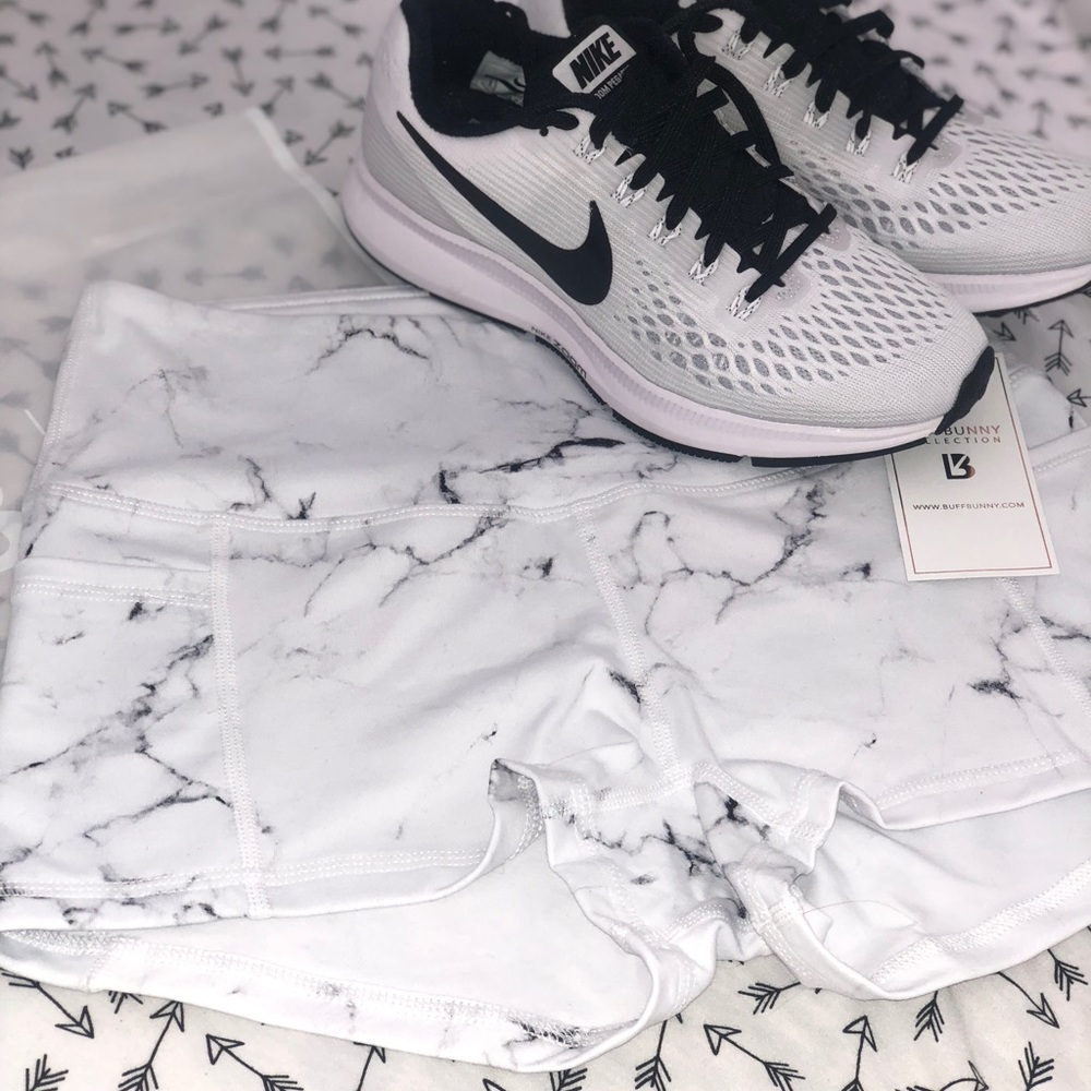 White Marble Melinda Shorts